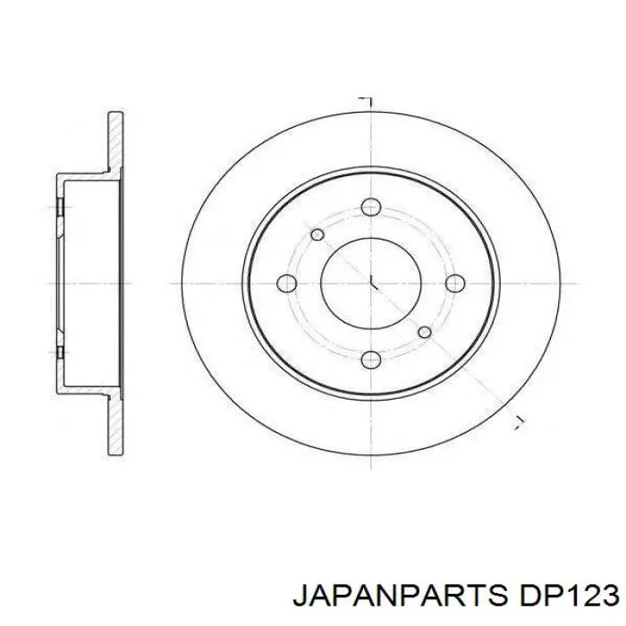 Тормозные диски DP123 Japan Parts