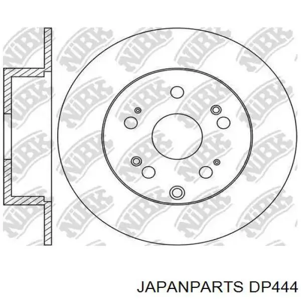 Задний тормозной диск Japan Parts DP444 цена, от 41.73 USD