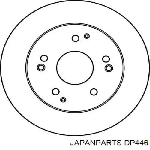 Тормозные диски DP446 Japan Parts
