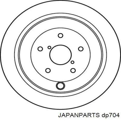 Диск тормозной задний Japan Parts DP704