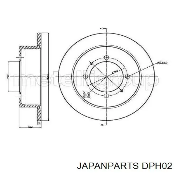 DPH02 Japan Parts Дисковый тормоз