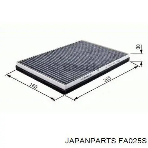 Элемент воздушного фильтра Japan Parts FA025S цена, от 6.21 USD