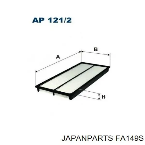 Элемент воздушного фильтра Japan Parts FA149S цена, от 7.54 USD