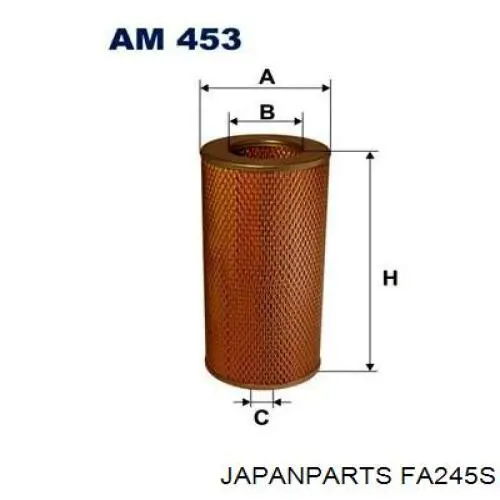 Купить FA245S Japan Parts Автомобильный фильтр воздуха