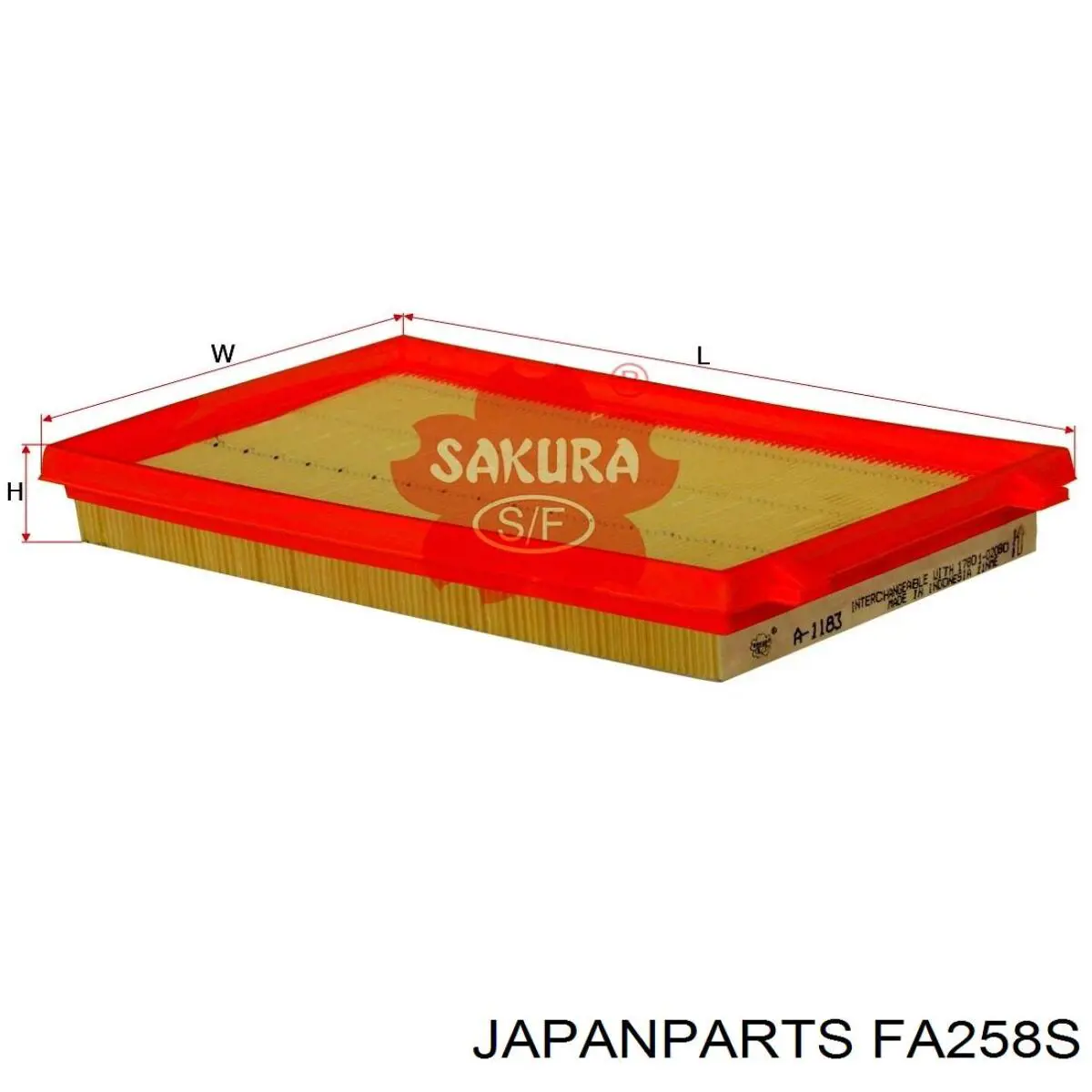 Элемент воздушного фильтра Japan Parts FA258S цена, от 3.82 USD