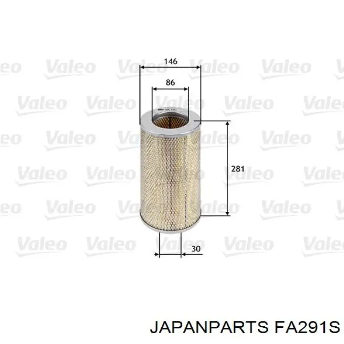 Купить FA291S Japan Parts Автомобильный фильтр воздуха