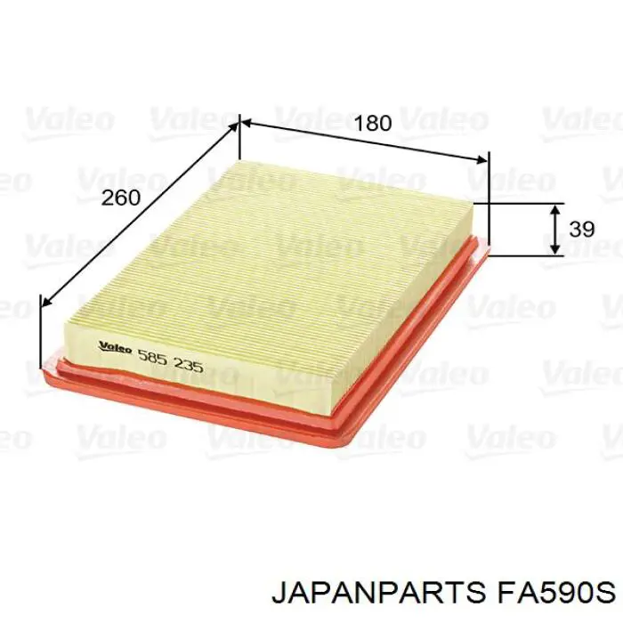 Воздушный фильтр FA590S Japan Parts