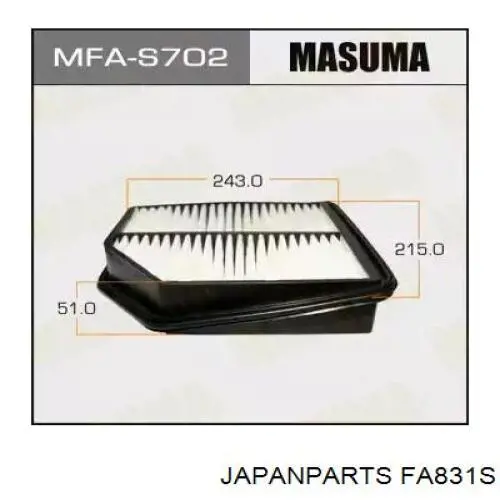 Купить FA831S Japan Parts Автомобильный фильтр воздуха