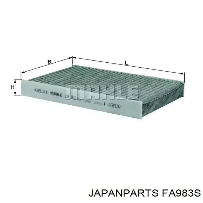 Купить FA983S Japan Parts Автомобильный фильтр воздуха