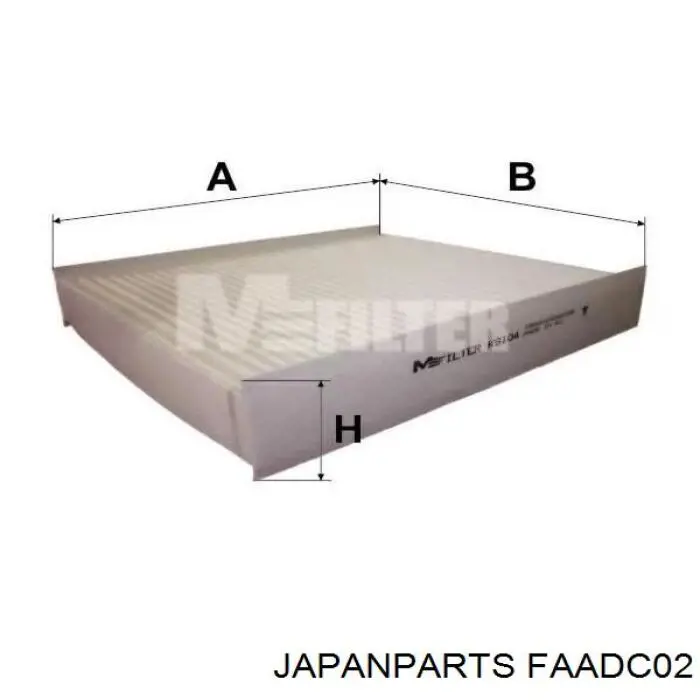 Фильтр салона FAADC02 Japan Parts