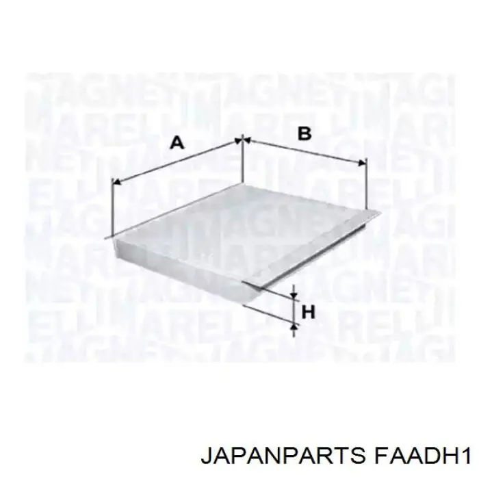Воздушный фильтр салона Japan Parts FAADH1