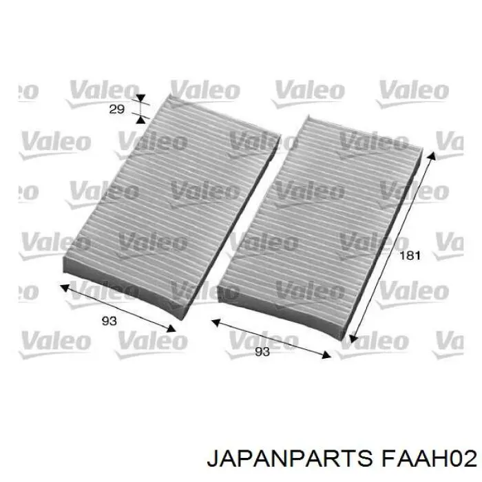 Фильтр воздушный отопителя Japan Parts FAAH02 цена, от 3.63 USD