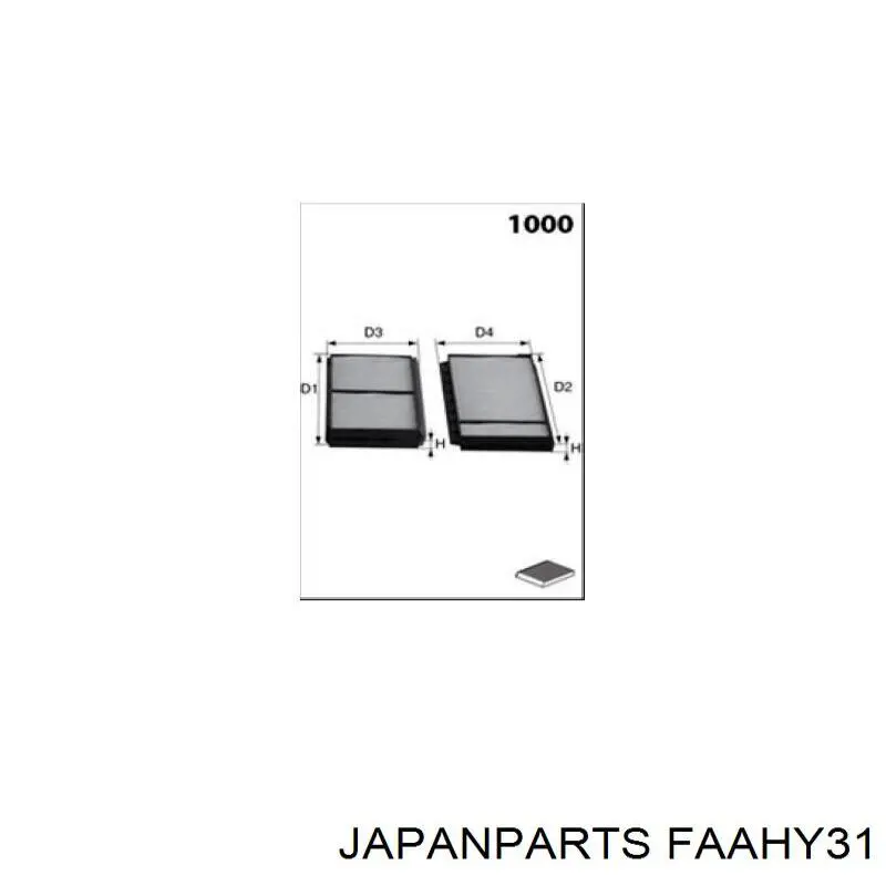 Воздушный фильтр салона Japan Parts FAAHY31