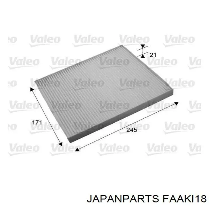 Filtro de habitáculo FAAKI18 Japan Parts