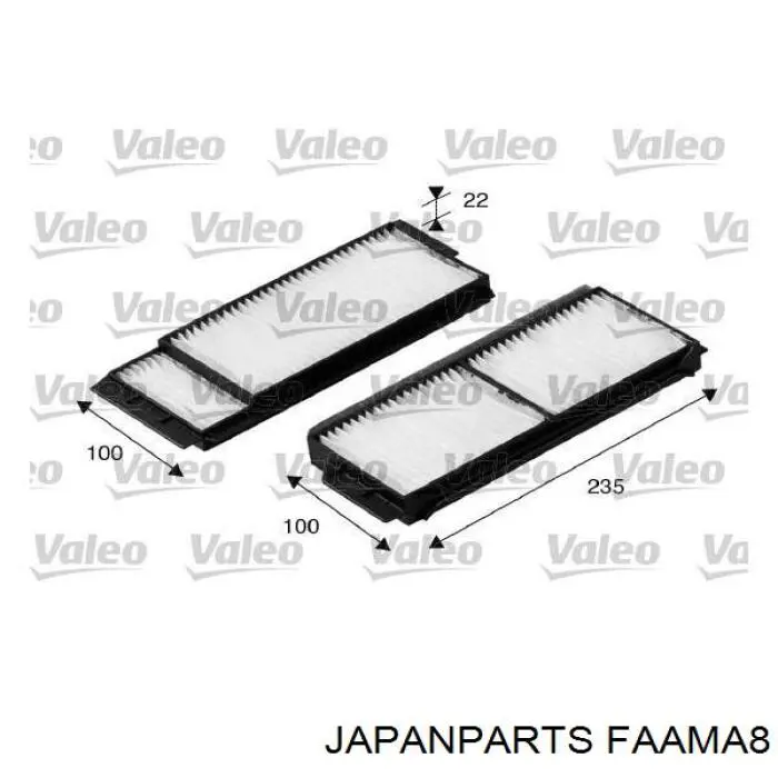 Купить FAAMA8 Japan Parts Фильтр салона угольный