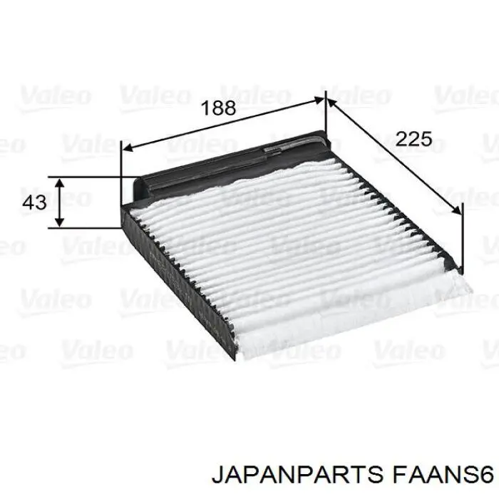 Купить FAANS6 Japan Parts Фильтр салона угольный