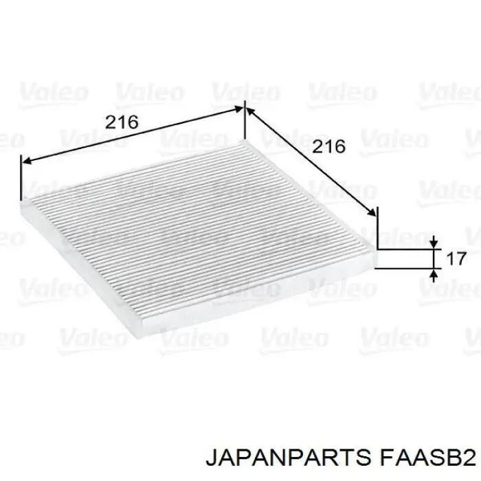 Фильтр салона FAASB2 Japan Parts