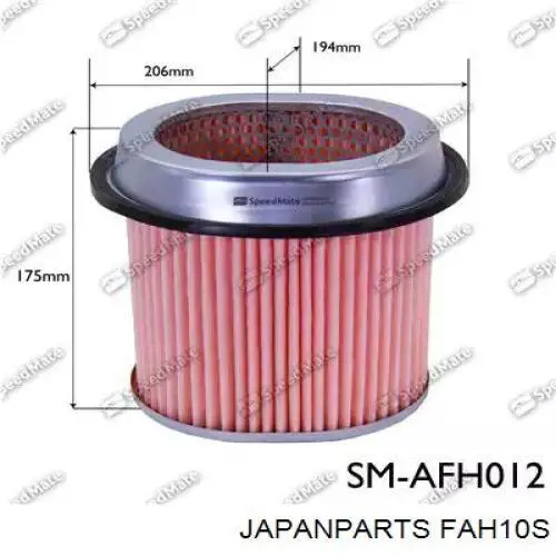 Фильтр воздушный Japan Parts FAH10S