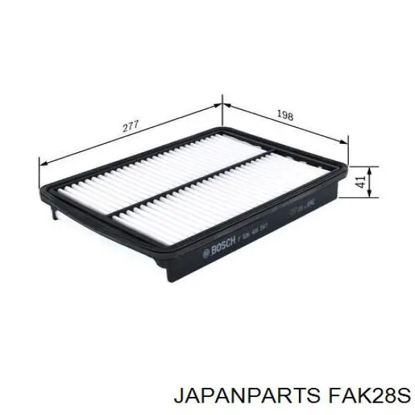 Воздушный фильтр FAK28S Japan Parts