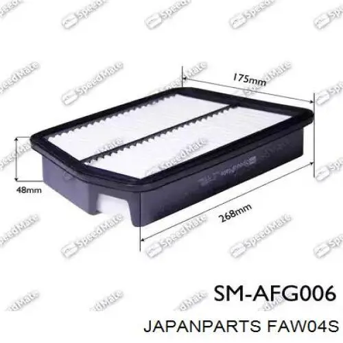 Купить FAW04S Japan Parts Автомобильный фильтр воздуха