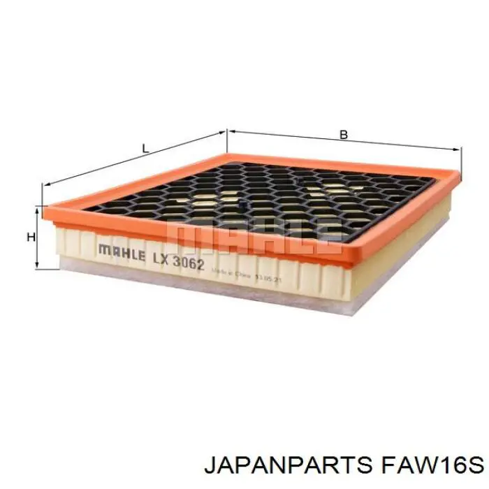 FA-W16S Japan Parts воздушный фильтр
