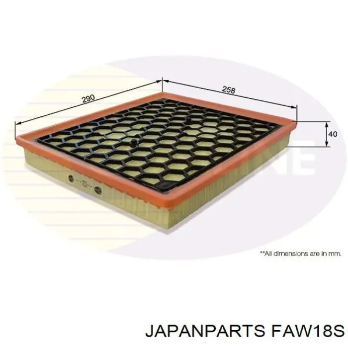 FA-W18S Japan Parts воздушный фильтр