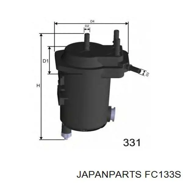Купить FC133S Japan Parts Фильтр-отстойник топлива грубой очистки