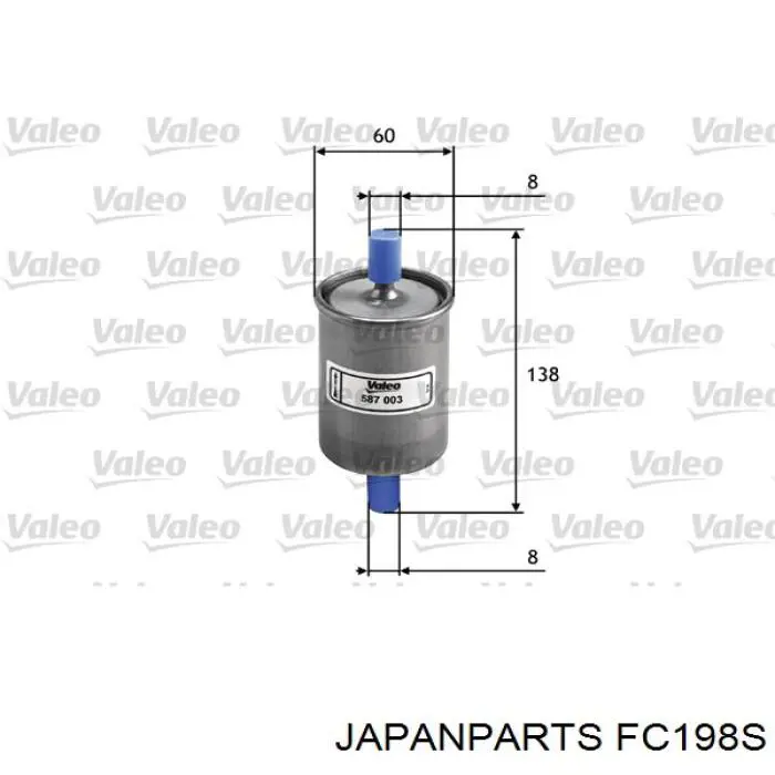 Фильтр тонкой очистки топлива Japan Parts FC198S цена, от 3.65 USD