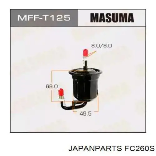 Фильтр тонкой очистки топлива Japan Parts FC260S цена, от 5.53 USD