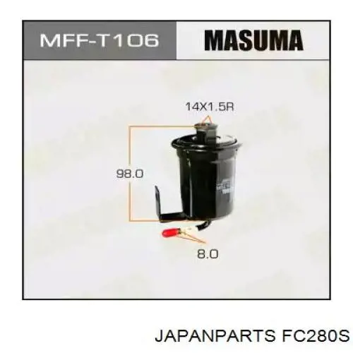 Фильтр тонкой очистки топлива Japan Parts FC280S цена, от 5.52 USD
