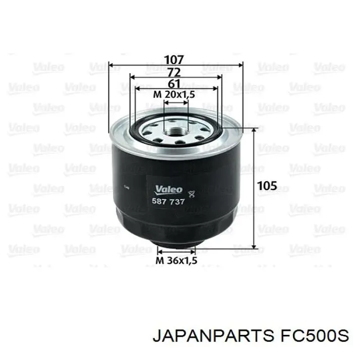Фильтр топливный Japan Parts FC500S