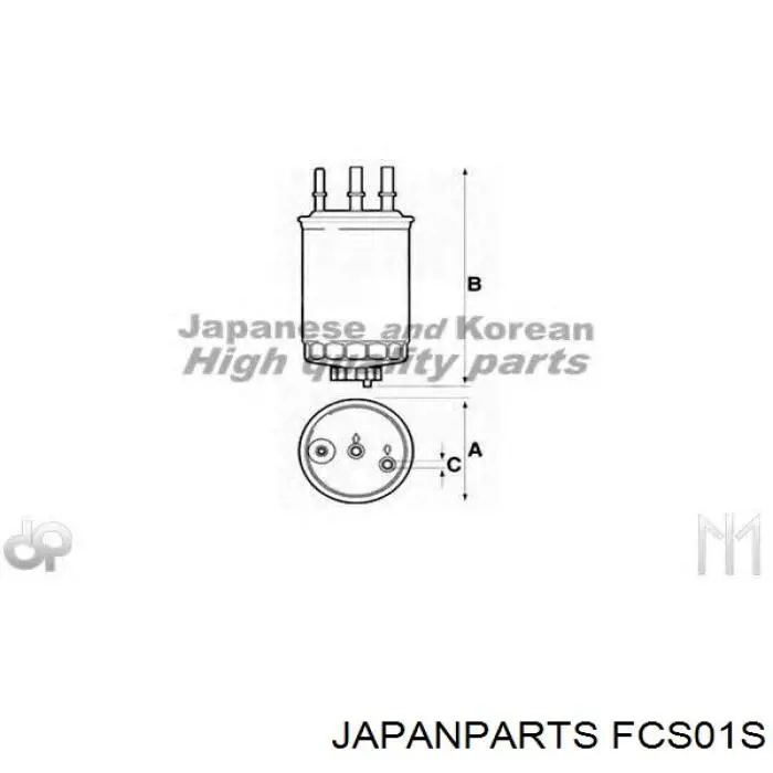 Купить FCS01S Japan Parts Фильтр-отстойник топлива грубой очистки