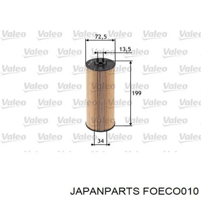 Фильтр масляный Japan Parts FOECO010
