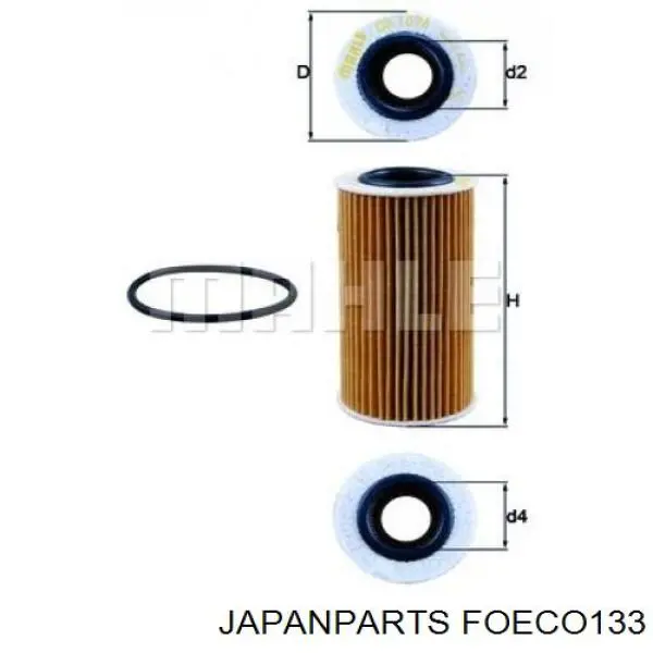 Масляный фильтр FOECO133 Japan Parts