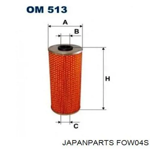 Масляный фильтр FOW04S Japan Parts