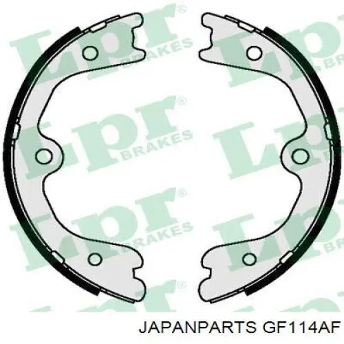 Колодки ручника (стояночного тормоза) Japan Parts GF114AF