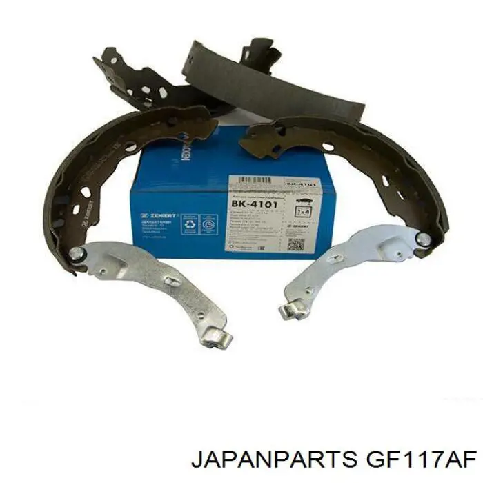 Купить GF117AF Japan Parts Задние барабанные тормозные колодки