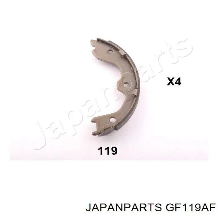 Колодки ручника (стояночного тормоза) Japan Parts GF119AF