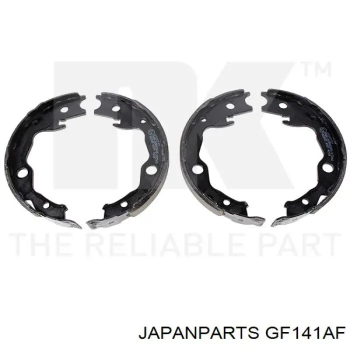 Колодки ручника (стояночного тормоза) Japan Parts GF141AF