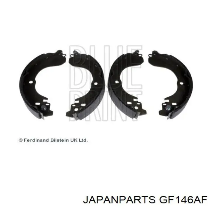 GF146AF Japan Parts колодки тормозные задние барабанные