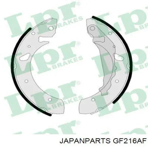 Zapatas de frenos de tambor traseras GF216AF Japan Parts