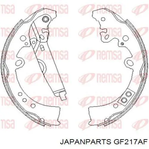 Тормоза рабочие задние ножные и тормозные барабаны Japan Parts GF217AF цена, от 35.44 USD