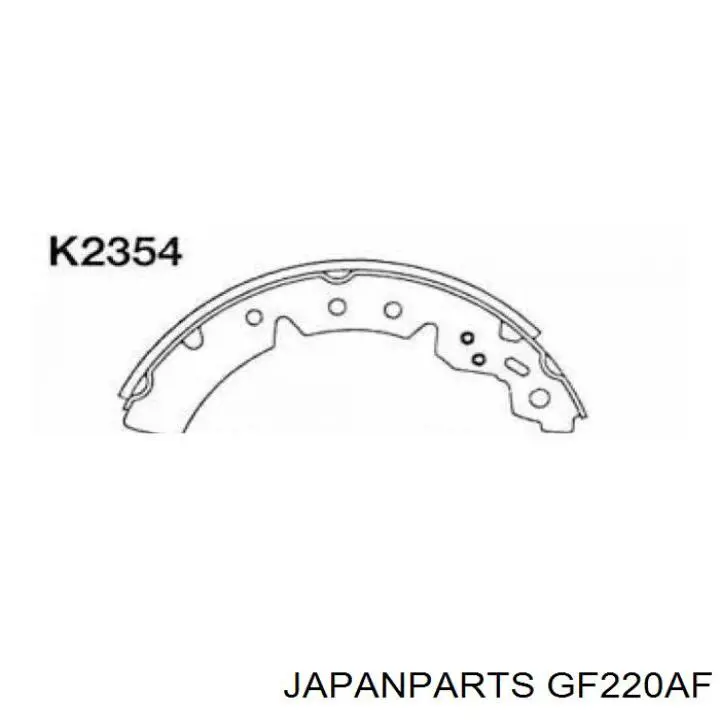 Барабанные колодки Japan Parts GF220AF