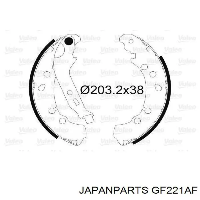 Задние барабанные колодки GF221AF Japan Parts
