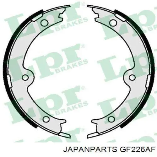 Колодки ручника GF226AF Japan Parts