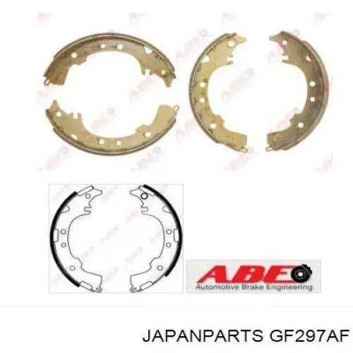 Тормоза рабочие задние ножные и тормозные барабаны Japan Parts GF297AF цена, от 25.61 USD