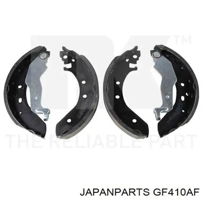 GF410AF Japan Parts колодки тормозные задние барабанные