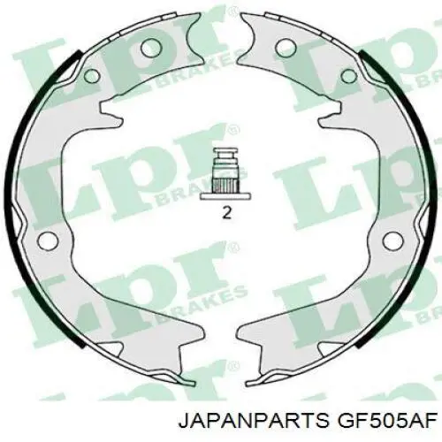 GF505AF Japan Parts колодки тормозные задние дисковые