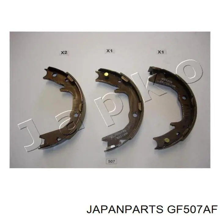 Колодки тормозные задние дисковые JAPANPARTS GF507AF