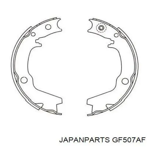 Купить GF507AF Japan Parts Колодки ручника/стояночного тормоза